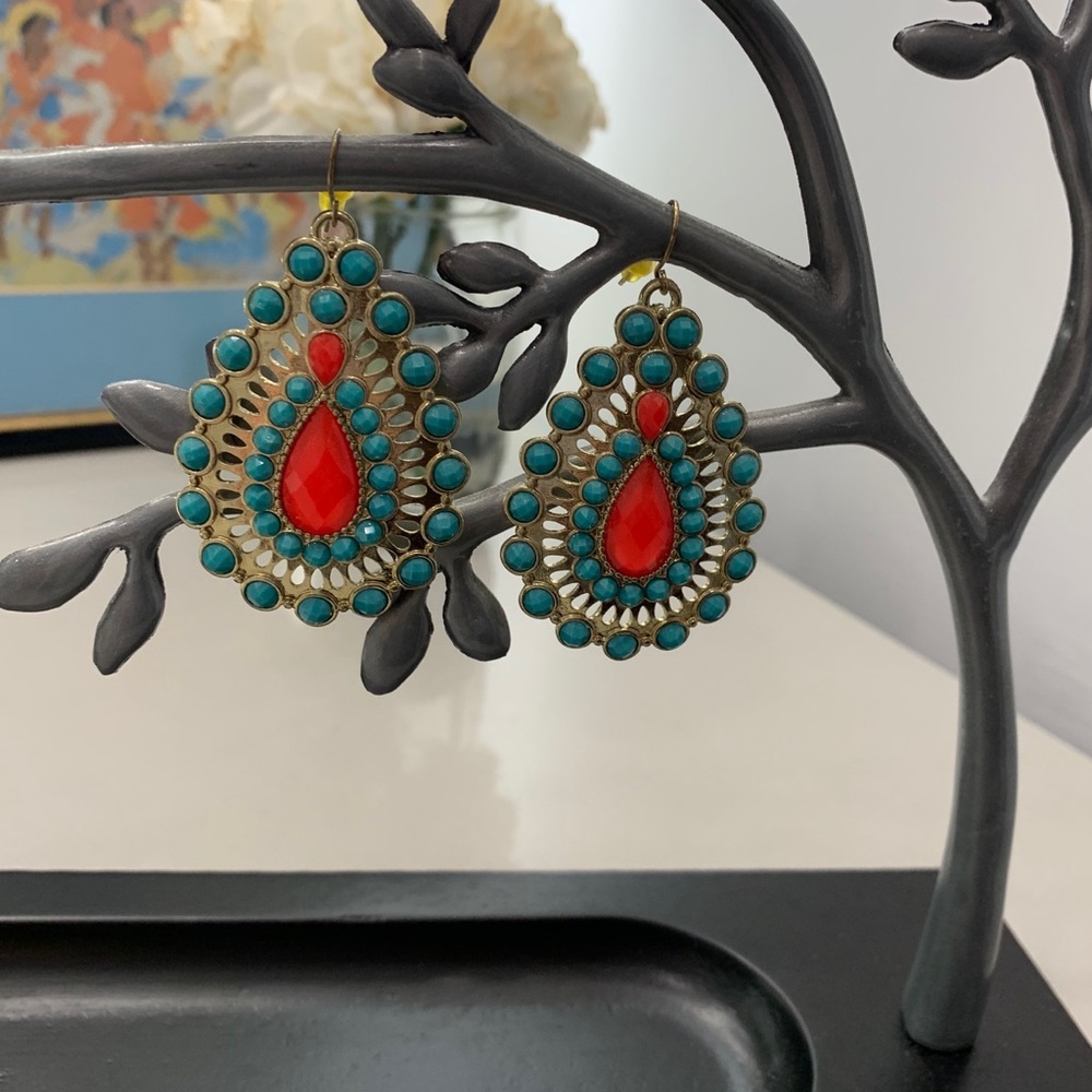 Turquoise Earrings Boho Chic